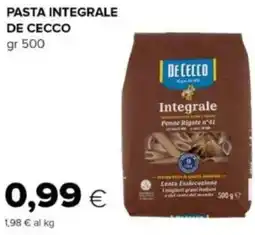 Oasi Pasta integrale DE CECCO offerta
