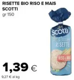 Oasi Risette bio riso e mais SCOTTI offerta