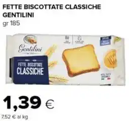 Oasi Fette biscottate classiche GENTILINI offerta