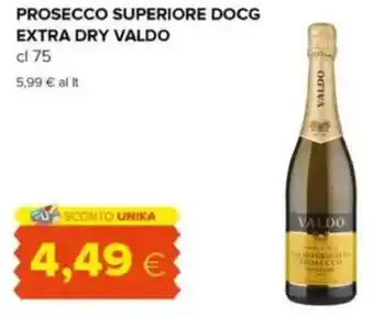 Oasi Prosecco superiore docg extra dry VALDO offerta