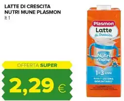Oasi Latte di crescita nutri mune PLASMON offerta