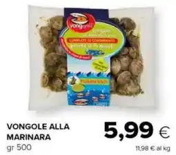 Tigre Vongole alla marinara offerta