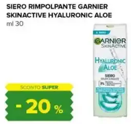 Oasi Siero rimpolpante garnier skinactive hyaluronic aloe offerta
