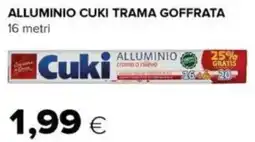 Oasi Alluminio cuki trama goffrata offerta