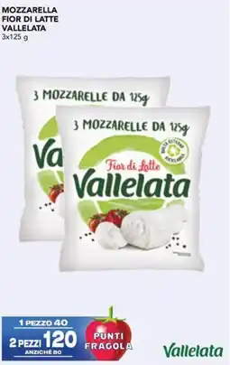 Esselunga Mozzarella fior di latte VALLELATA offerta