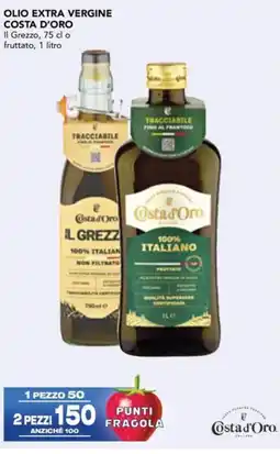 Esselunga Olio extra vergine costa d'oro il grezzo o fruttato offerta