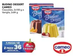 Esselunga Budino dessert cameo cioccolato o vaniglia offerta