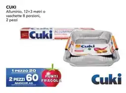 Esselunga CUKI Alluminio, 12+3 metri o vaschette 8 porzioni offerta