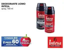 Esselunga Deodorante uomo intesa spray offerta