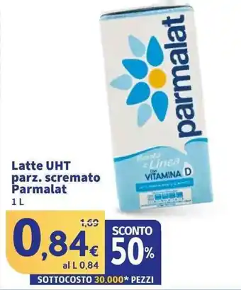 Latte UHT parz. scremato Parmalat