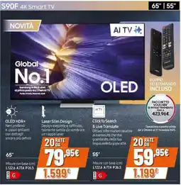 Expert SAMSUNG S90F 4K Smart TV offerta