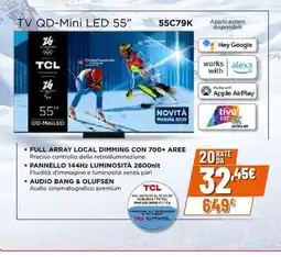 Expert TCL TV QD-Mini LED 55" 55C79K offerta