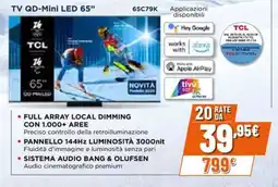 Expert TCL TV QD-Mini LED 65" offerta