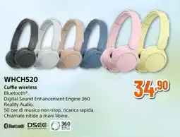 Expert SONY WHCH520 Cuffie wireless offerta