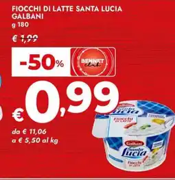 Bennet Fiocchi di latte santa lucia GALBANI offerta