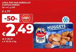 Bennet Linea fish bar surgelati capitan FINDUS offerta
