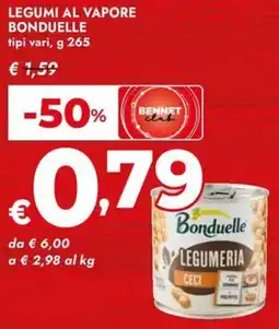 Bennet Legumi al vapore BONDUELLE offerta