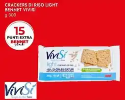 Bennet Crackers di riso light bennet VIVISÌ offerta