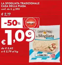 Bennet La sfogliata tradizionale CASA DELLA PIADA offerta