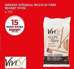Bennet Grissini integrali ricchi di fibre bennet VIVISÌ offerta