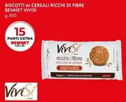 Bennet Biscotti ai cereali ricchi di fibre bennet VIVISÌ offerta