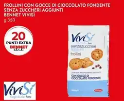 Bennet Frollini con gocce di cioccolato fondente senza zuccheri aggiunti bennet VIVISÌ offerta