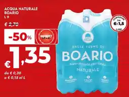 Bennet Acqua naturale BOARIO offerta