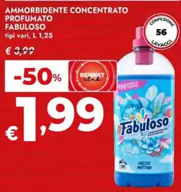 Bennet Ammorbidente concentrato profumato FABULOSO offerta