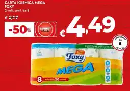 Bennet Carta igienica mega FOXY offerta