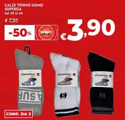 Bennet Calze tennis uomo SUPERGA offerta