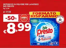 Bennet Detersivo in polvere per lavatrice BIO PRESTO offerta