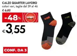 Bennet Calze quarter lavoro offerta