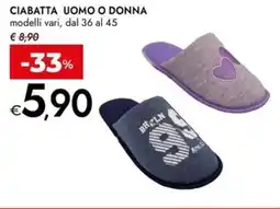 Bennet Ciabatta uomo o donna offerta