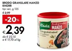 Bennet Brodo granulare manzo KNORR offerta