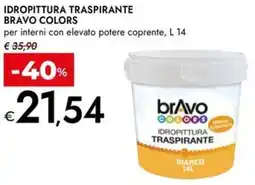 Bennet Idropittura traspirante bravo colors per interni con elevato potere coprente offerta