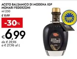 Bennet Aceto balsamico di modena igp MONARI FEDERZONI offerta