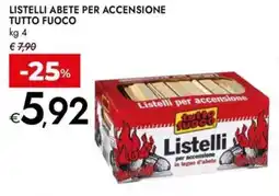 Bennet Listelli abete per accensione tutto fuoco offerta