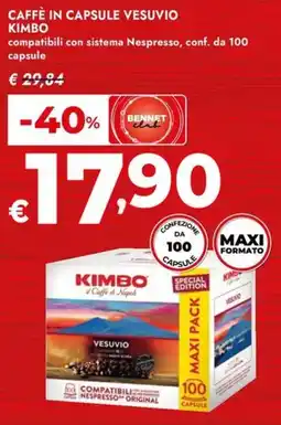 Bennet Caffè in capsule vesuvio KIMBO offerta