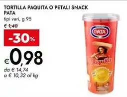 Bennet Tortilla paquita o petali snack PATA offerta