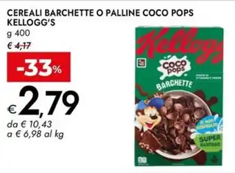 Bennet Cereali barchette o palline coco pops KELLOGG'S offerta