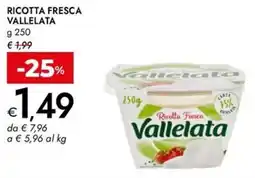 Bennet Ricotta fresca VALLELATA offerta