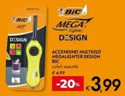 Bennet Accendino multiuso megalighter design BIC offerta