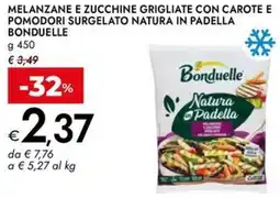 Bennet Melanzane e zucchine grigliate con carote e pomodori surgelato natura in padella BONDUELLE offerta