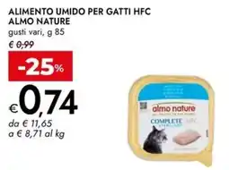Bennet Alimento umido per gatti HFC ALMO NATURE offerta