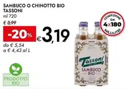 Bennet Sambuco o chinotto bio TASSONI offerta