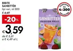 Bennet Bibite SANBITTER offerta