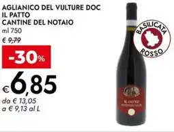 Bennet Aglianico del vulture doc il patto CANTINE DEL NOTAIO offerta