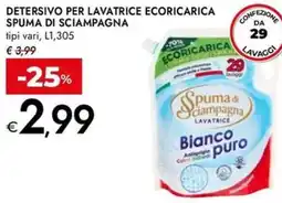 Bennet Detersivo per lavatrice ecoricarica SPUMA DI SCIAMPAGNA offerta