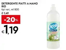 Bennet Detergente piatti a mano RIO offerta