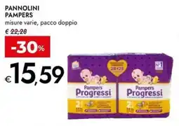 Bennet Pannolini pampers pacco doppio offerta